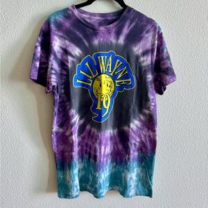 Tie-Dye Short Sleeve Tee - Purple and Blue